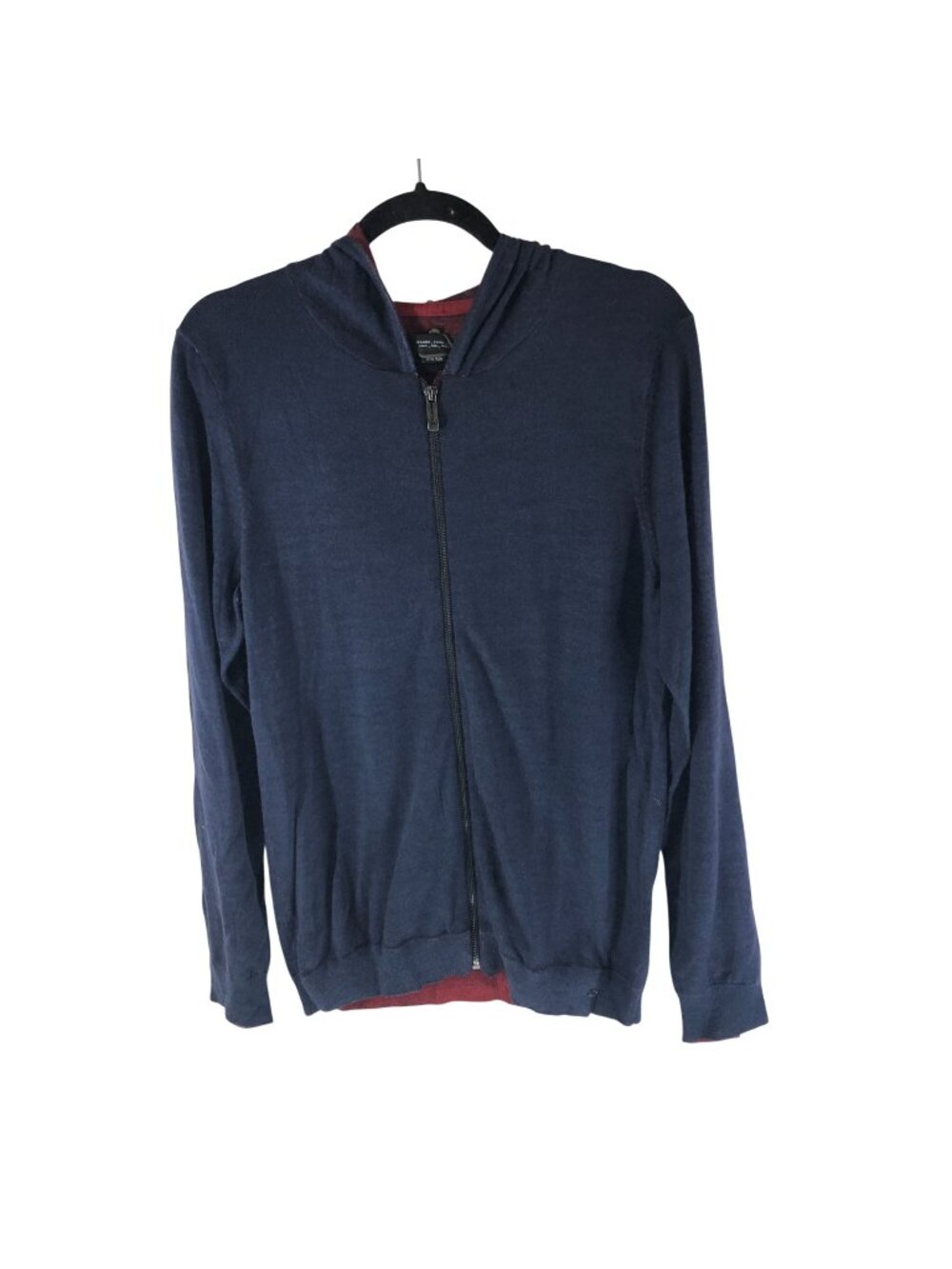 Orlando Bloom for Jack & Jones A Harris Hoodie Cardigan Full Zip Navy Blue S
